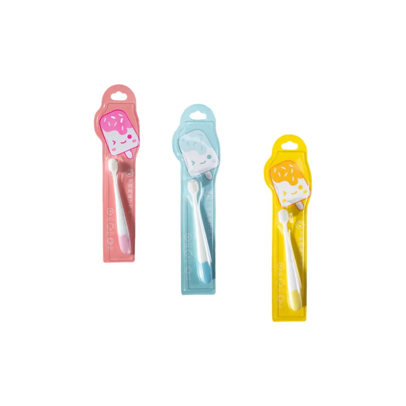CHENYISHENG Ice Cream 10 000 Filaments Toothbrush 1 Pack For Ages 1 3 Wave Bristles Baby Ice Cream Toothbrush-6