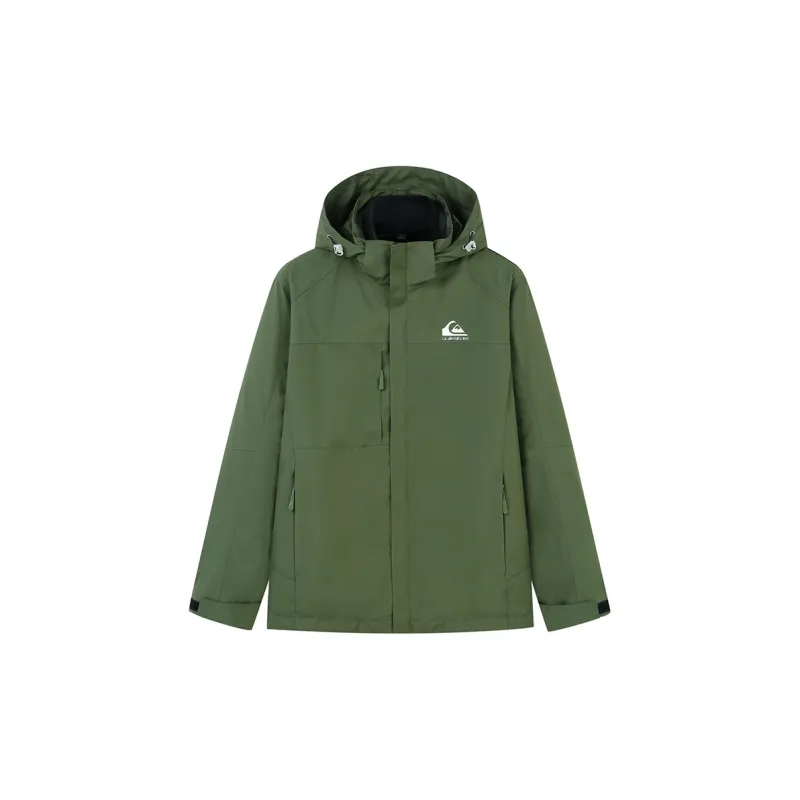 Quiksilver Waterproof, Windproof, Thermal, Water Repellent, Cold Resistant, Rainproof Windbreaker Jacket Unisex-14