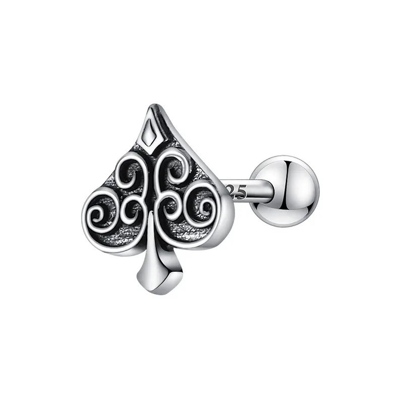 GUDUD Elegance Vintage Stud Earrings Men's-5
