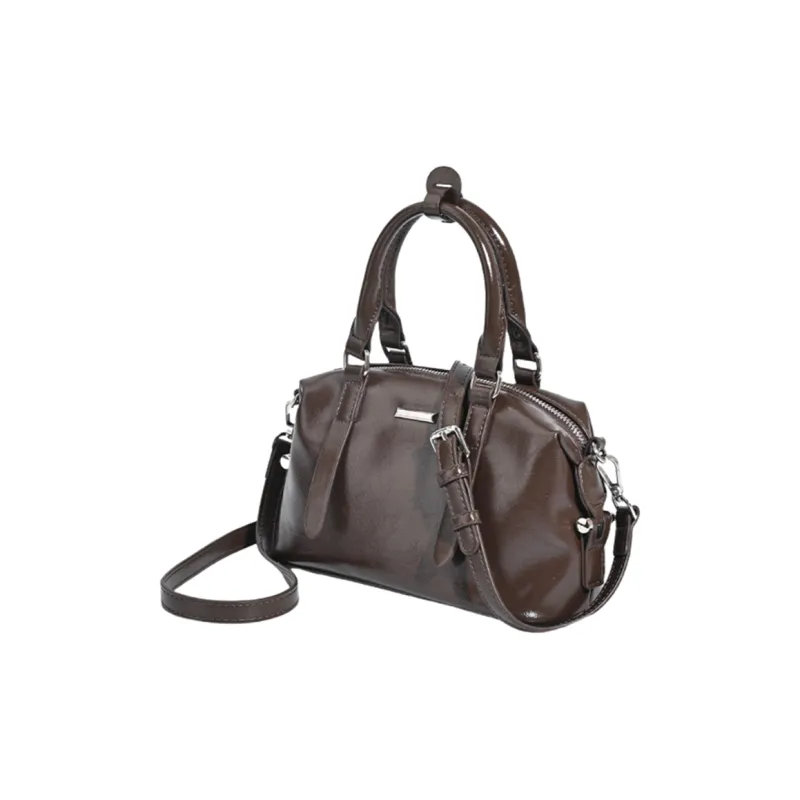 NOMK PU One Shoulder Handbag Regular Women's Coffee/Black-1