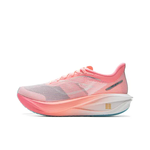 LINING Feidian 5 Challenger Running Shoes Women's Low Top Fluorescent Soft Pink