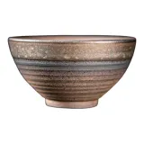 Coarse Pottery Rusty Ribbed Cup