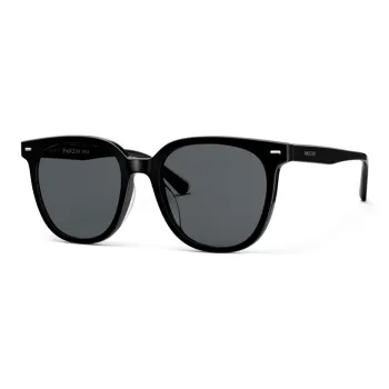 PARZIN Plate Frame Round Sunglasses Unisex