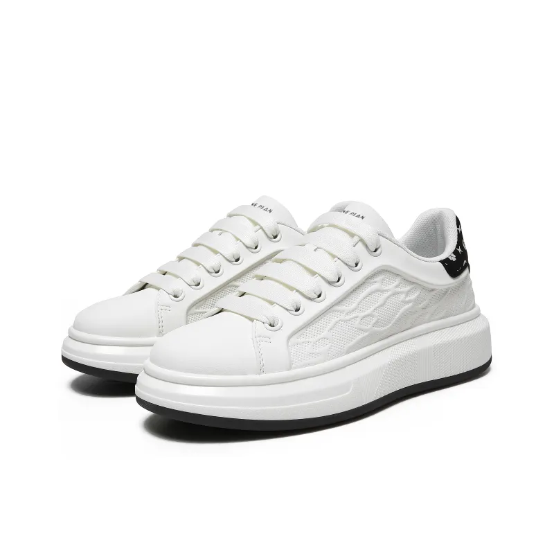 FINEPLAN Anti-Slip And Wear-Resistant Height Increasing Low-Top Skateboard Shoes Men's-1