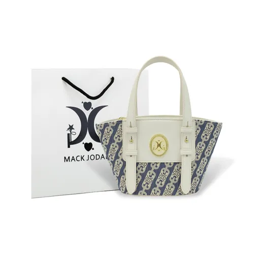 MACK JODAER Microfiber Synthetic Leather Handbag Women's Ecru