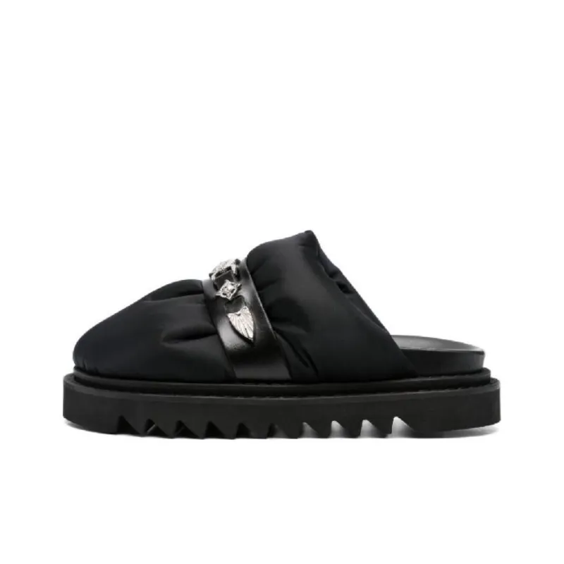 TOGA VIRILIS Wrap toe Slippers Men's Black-0