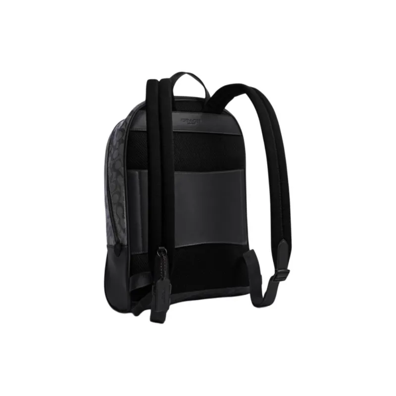 COACH Fabric Backpack Tubas Men's Black-1
