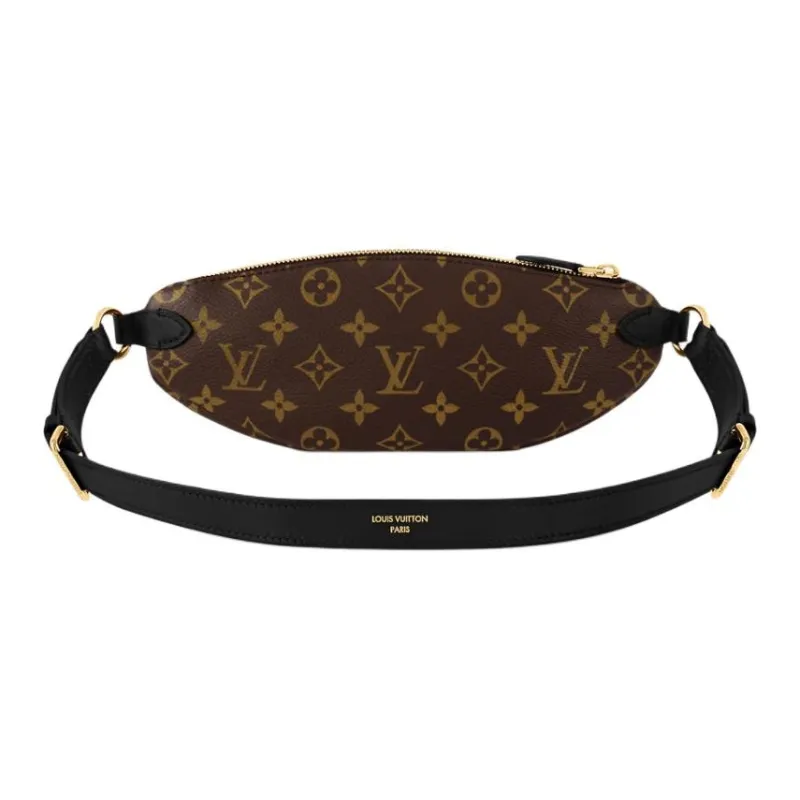 LOUIS VUITTON Coated Canvas Fanny Pack Women's Brown-2
