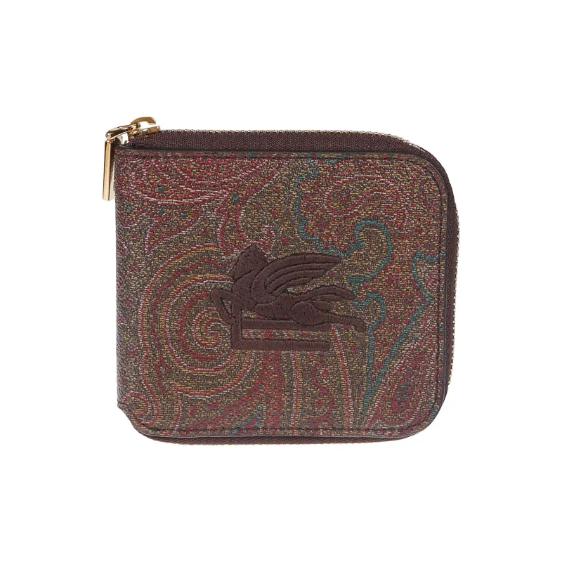 ETRO Cotton Wallet Men's Red Brown-0