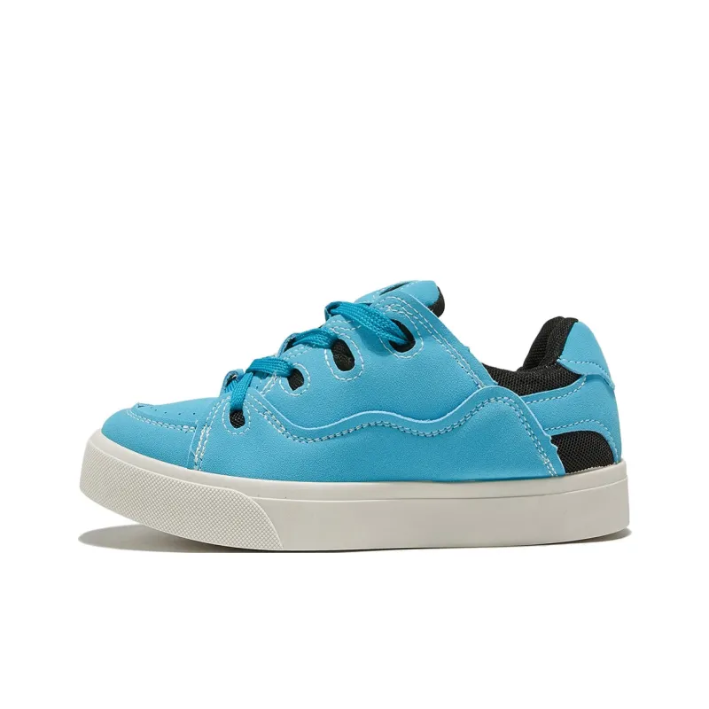 Little Red Man Low-Top Skateboard Shoes Women's Blue Pink-14