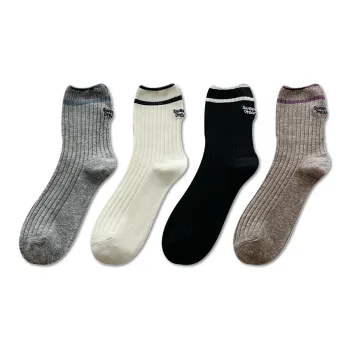 AUGUST Mid Calf Socks Women's 4 Pack Mix And Match