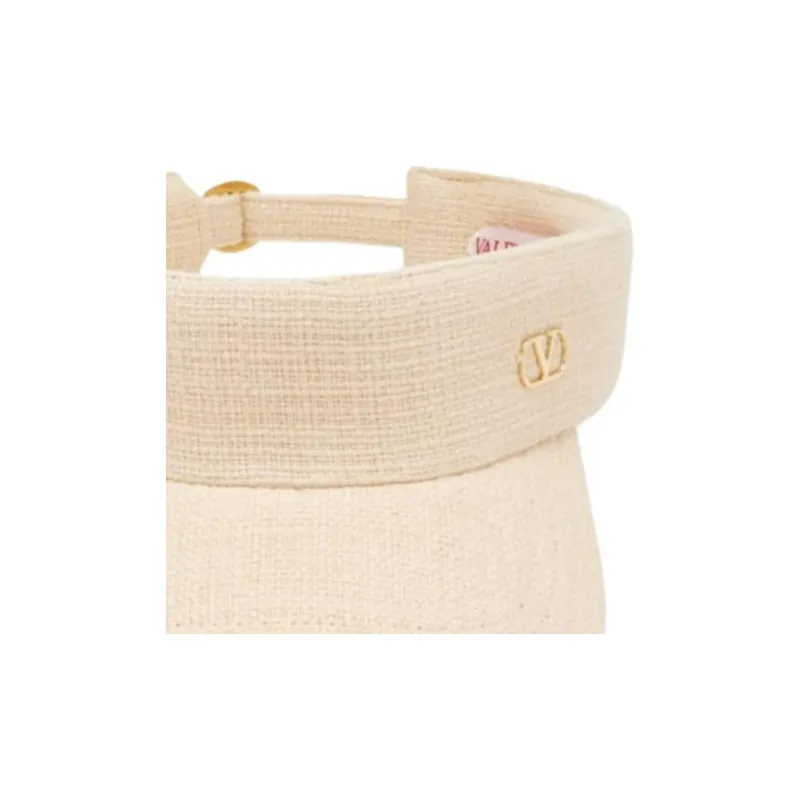Valentino Canvas Sun Protection Hats Men's Beige-1