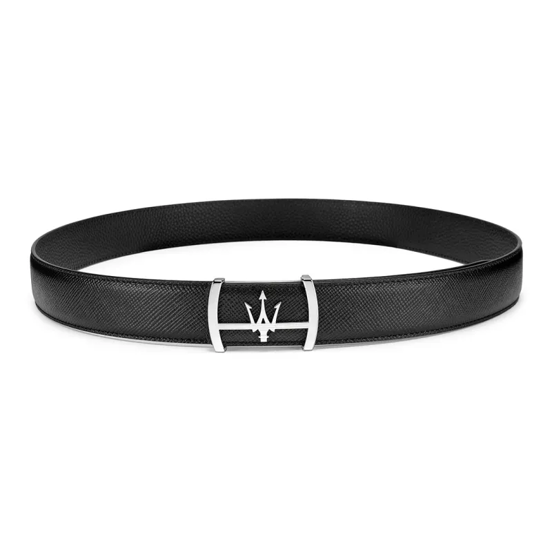 Maserati Top Grain Cow Leather Belts Men's 3.4cm-6