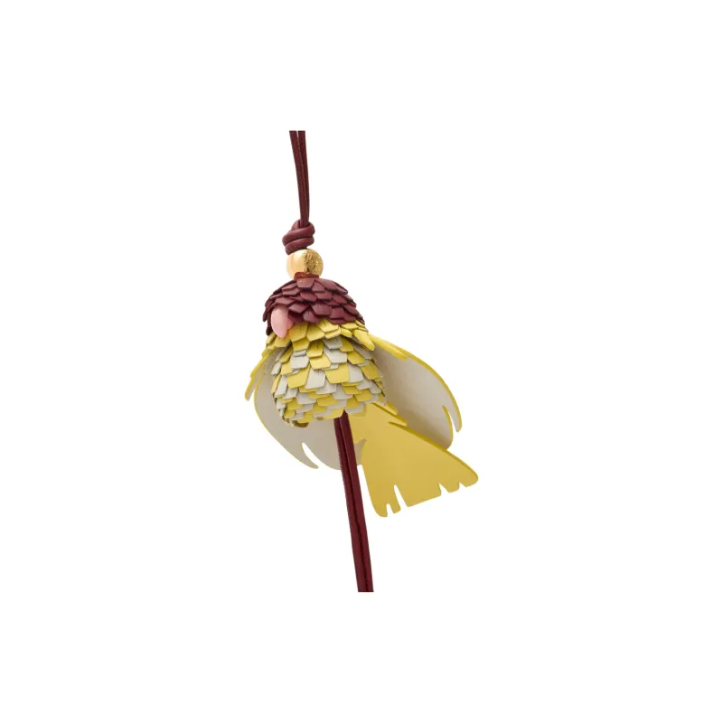 LOEWE Classic Calfskin Bag Accessories Women's Burgundy & Yellow & Beige-1