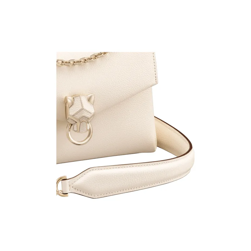 CARTIER Panthère De Cartier Calfskin Shoulder Bag Crossbody Bag Mini Women's White-2