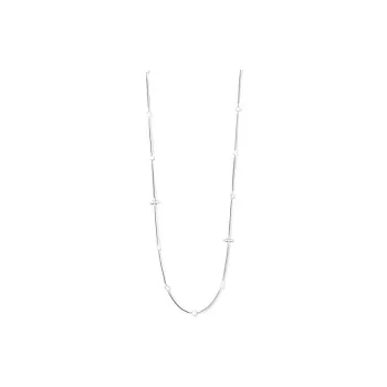 LOUIS VUITTON Metal Resin Bead Necklaces Women's Silver