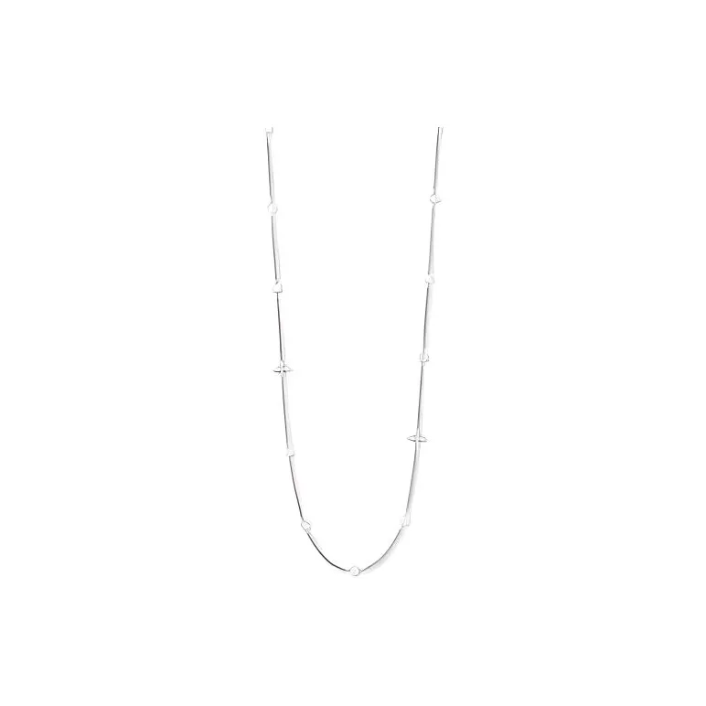 LOUIS VUITTON Metal Resin Bead Necklaces Women's Silver-0