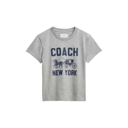 COACH SS25 Regular T-Shirt Women's Lime Gray