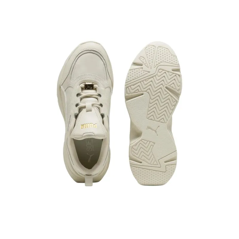 PUMA Cassia Cushioning Wear Resistant Low Top Casual Shoes Women's Ecru-2