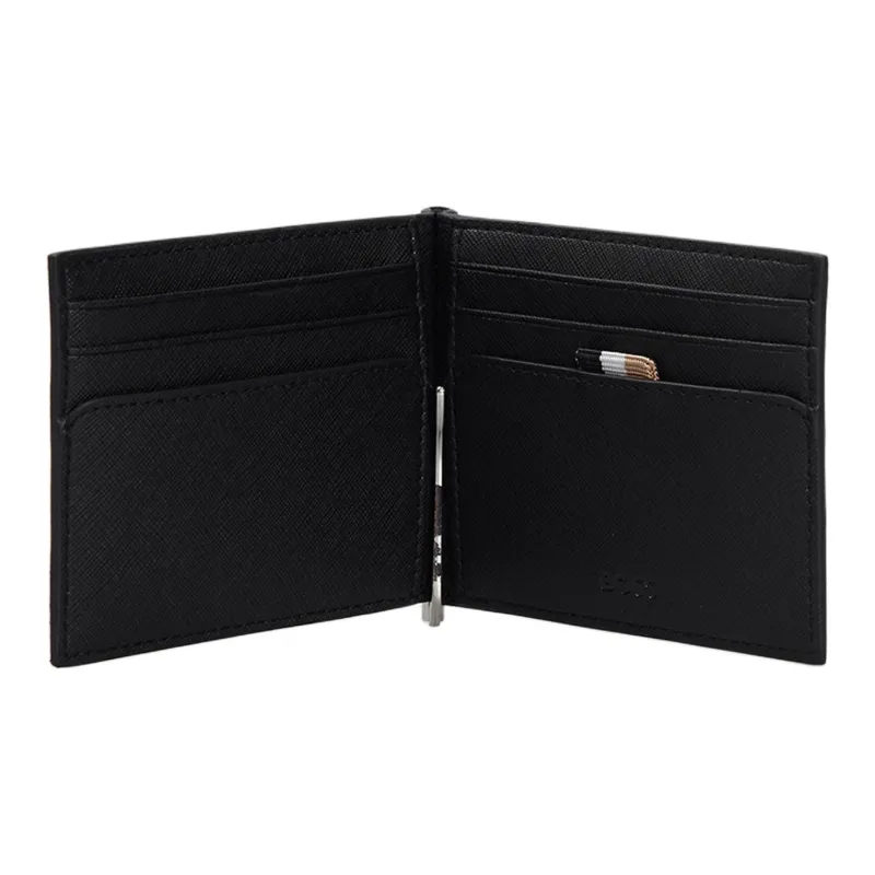 BOSS Leather Wallet Men's Black-2