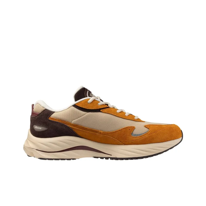 Mizuno Wave Rider Low Top Casual Shoes Unisex Brown-1