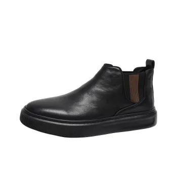 Ruomini Short Chelsea Boots Men's Black