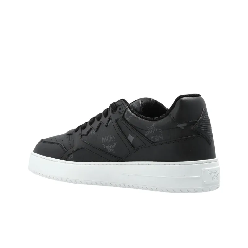 MCM Neo Terrain Visetos Low Top Skateboard Shoes Men's Black-3