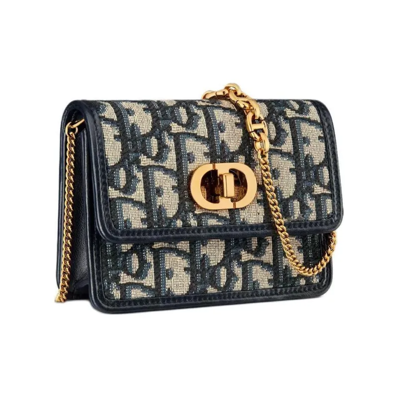 DIOR Miss Caro Cotton Shoulder Bag Mini Women's Black-2