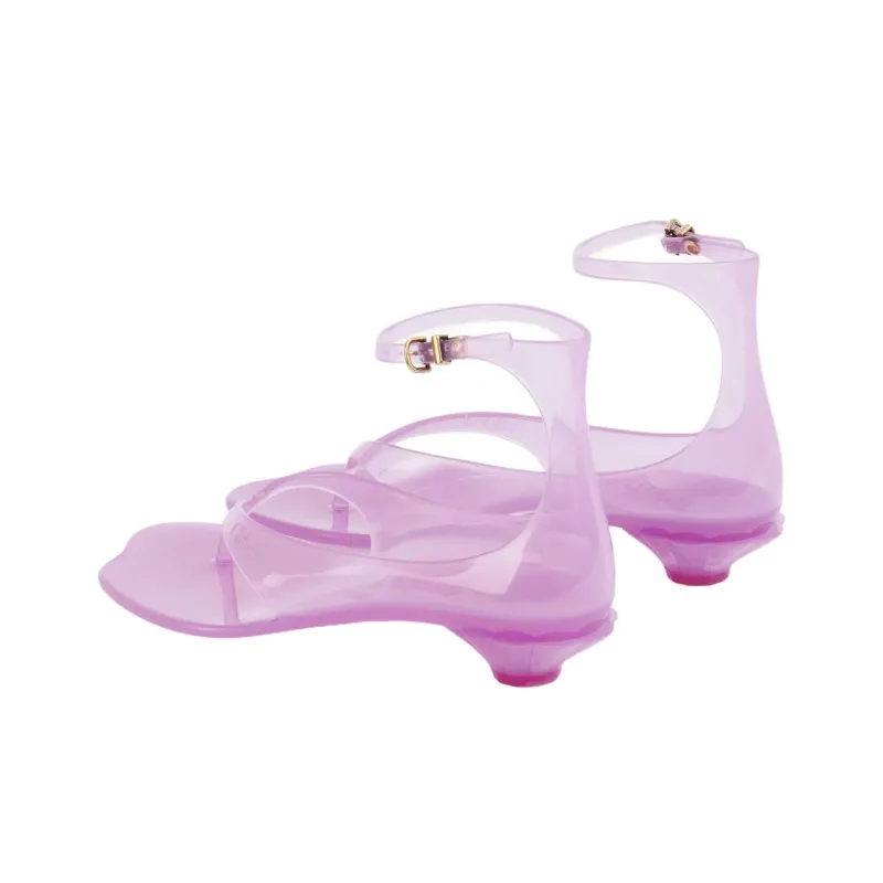 Chloe Jelly One Strap Sandals Women's Pink-3