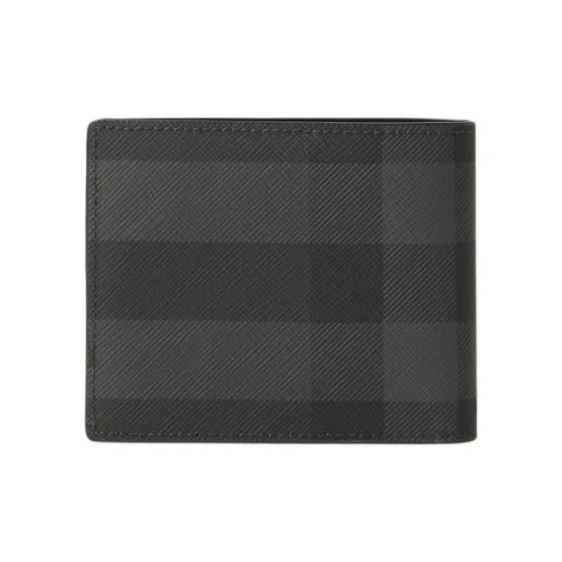 Burberry Thermoplastic Polyurethane Blended With Cotton Wallet Men's Charcoal-1