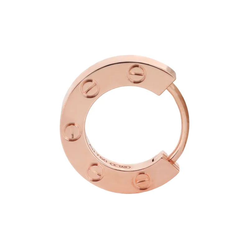 CARTIER 18K Rose Gold Earrings Unisex-2