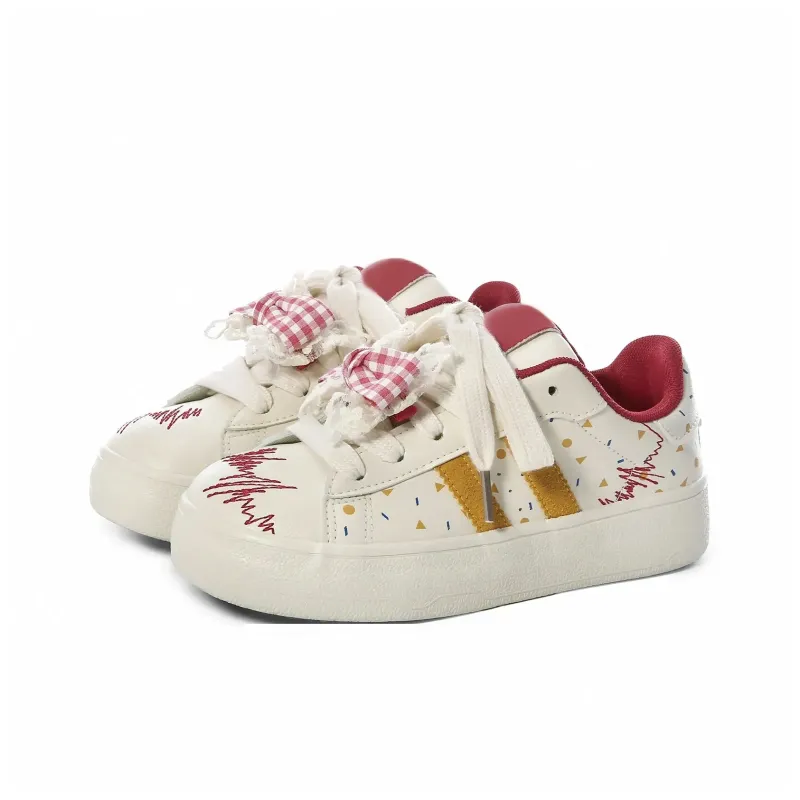 Teddy Bear Collection Coverage Slip Resistant And Abrasion Resistant Low Top Skateboard Shoes Women's-53