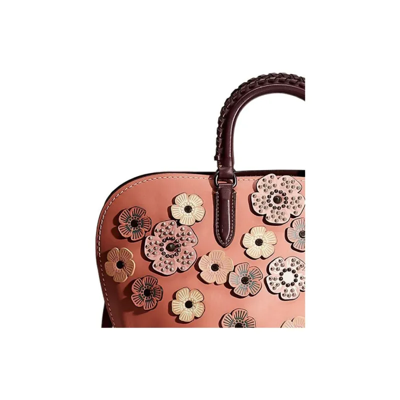 COACH Dakotah Glove Tanning Handbag Shoulder Bag Crossbody Bag Large Size Women's Pink-3