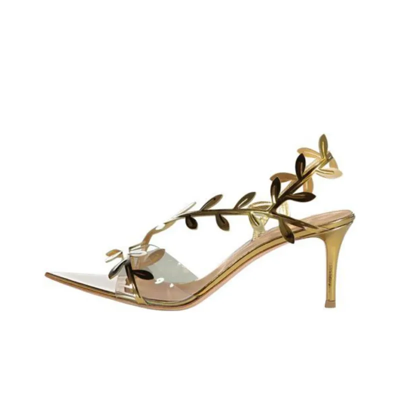 GIANVITO ROSSI One Strap Sandals Women's Gold-0