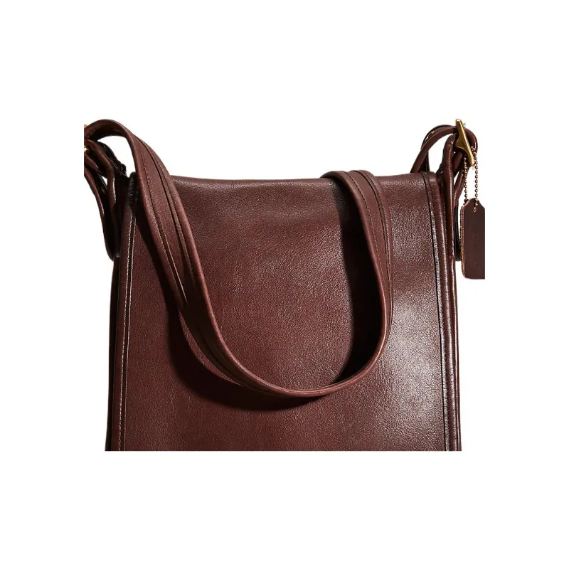 COACH Legacy Glove Tanned Leather, Leather Shoulder Bag, Crossbody Bag Unisex Mahogany Brown-3