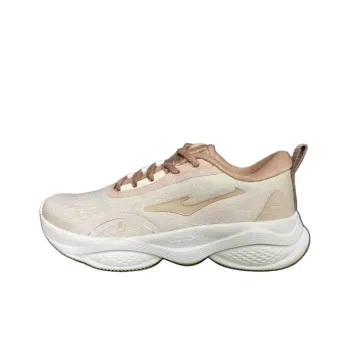 Erke Durable Cushioning Low-Top Running Shoes Women's White Pink