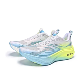 DEERWAY Running Shoes Unisex Low Top Bright Yellow Neon White