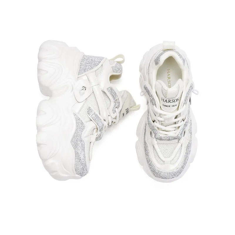 HARSON Height Increasing Low-Top Chunky Sneakers Women's-2