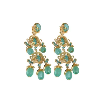 Drejew Copper Clip On Earrings Women's