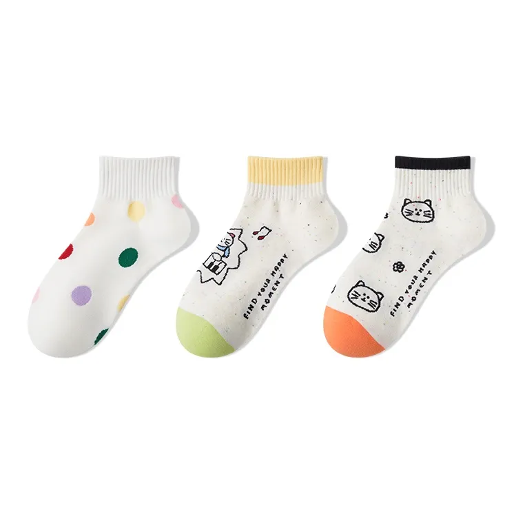 Moremoli Ankle Socks Women's 3 Pack-7