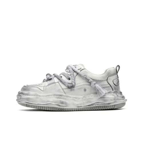 Journey Of Inspiration Anti Slip Wear Resistant Low Top Skateboard Shoes Men's White