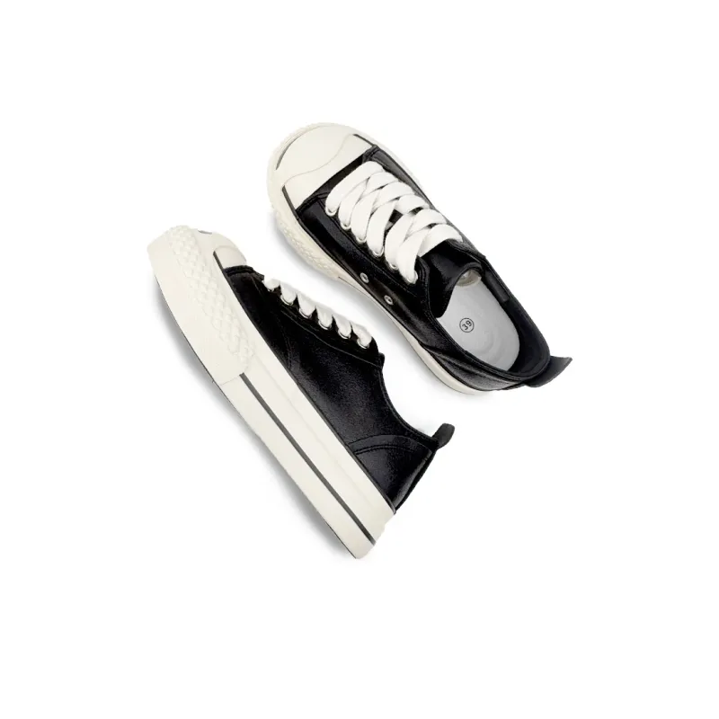 Mengsai Wear resistant, Lightweight, Breathable, And Non slip. Low Top Skateboard Shoes Men's Black-5