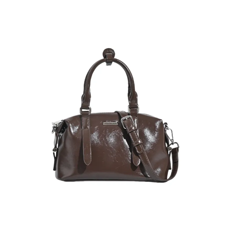 NOMK PU One Shoulder Handbag Regular Women's Coffee/Black-0
