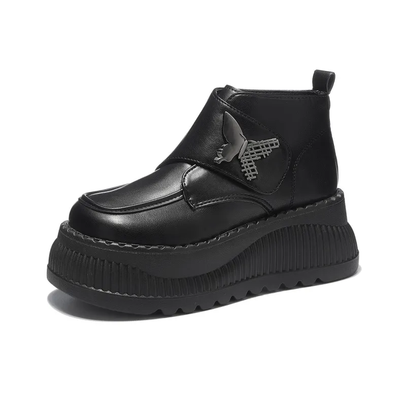 Little Red Man Loafers Women's Black-1