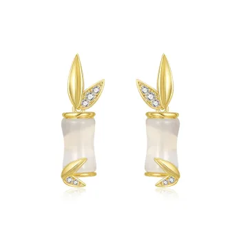HMZ S925 Silver Earrings Women's