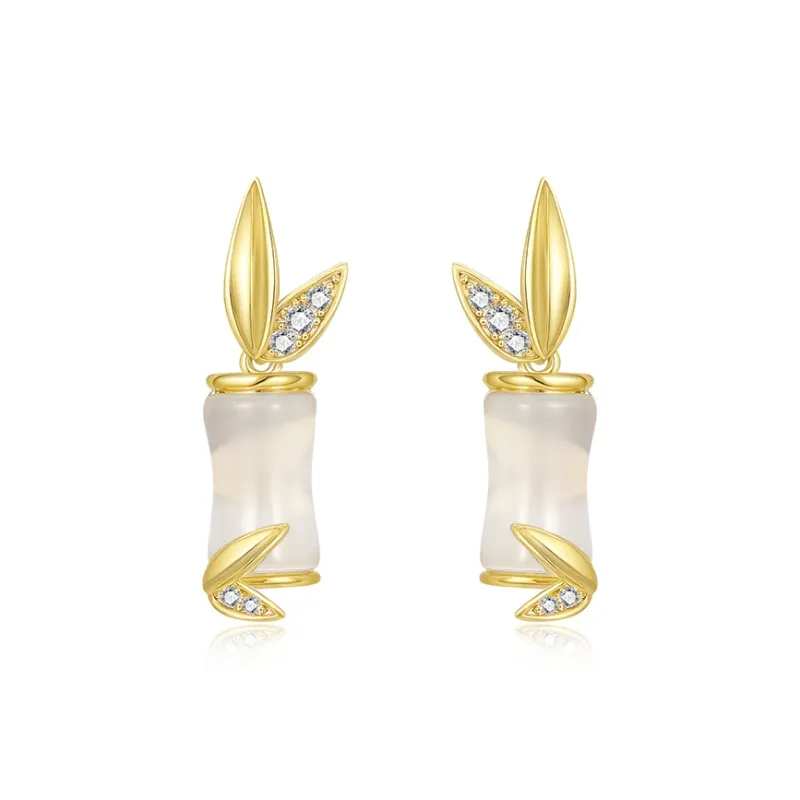 HMZ S925 Silver Earrings Women's-0