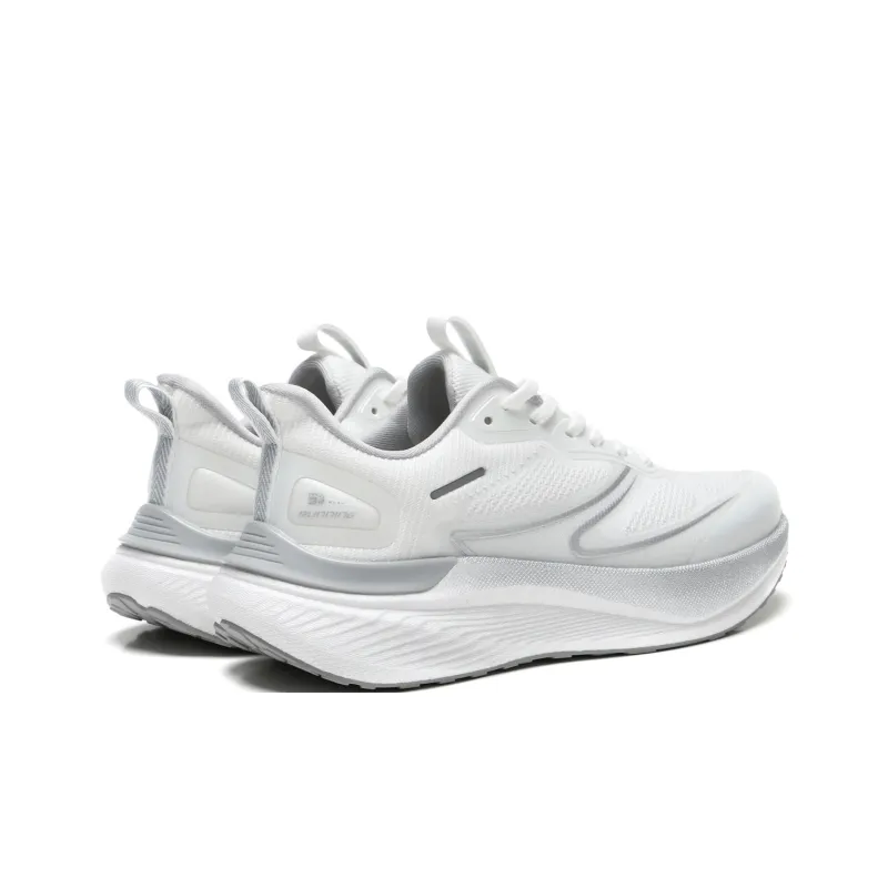 Meixi Breathable Lightweight Low-Top Running Shoes Men's Ivory White-3