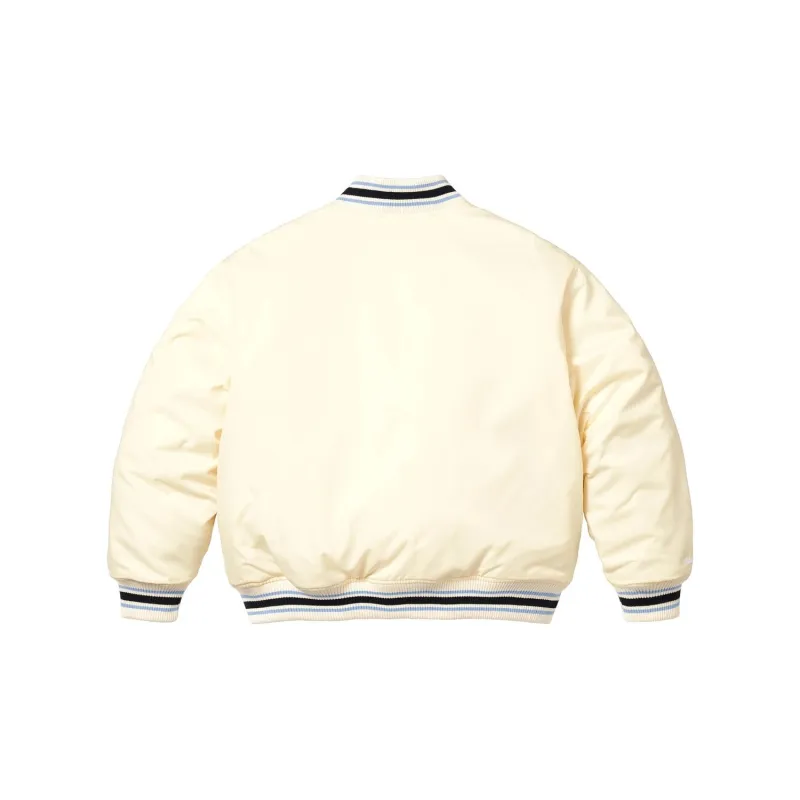Supreme Mitchell & Ness Camo Logo Varsity Jacket-1