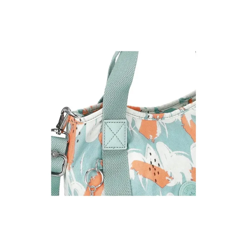 Kipling Polyester Shoulder Bag, Crossbody Bag, Handbag Regular Women's Turquoise & Multicolor-3