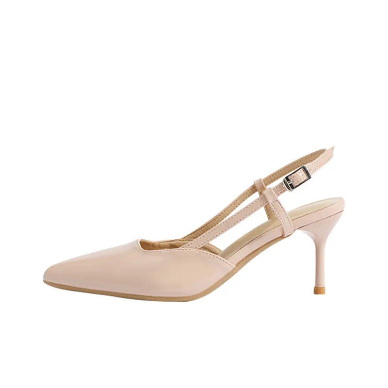 TADSW Slim Heel High Heels Women's Nude-0